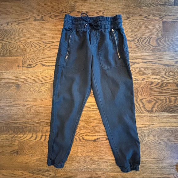 Athleta Pants - Athleta Cabo Linen Jogger Pants Black Size 0 Petite